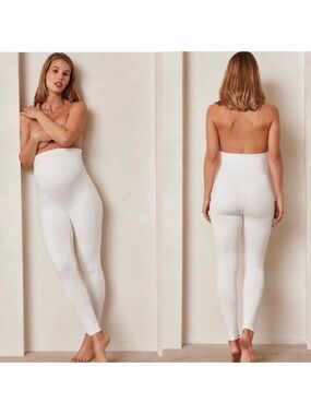 Bumpsuit Signature Collection The Maternity Leggings in White